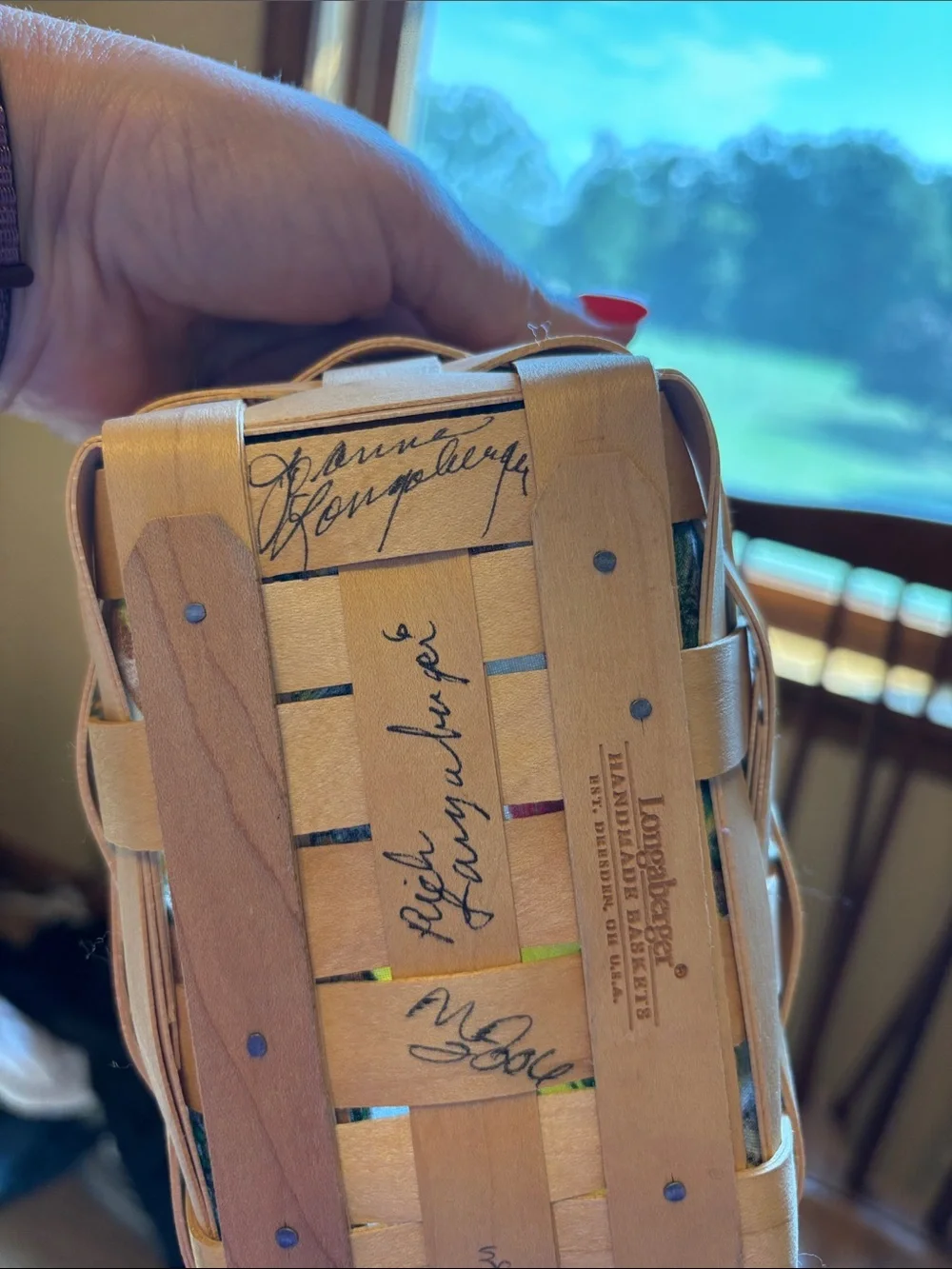 Signed Longaberger John Deere Basket Set